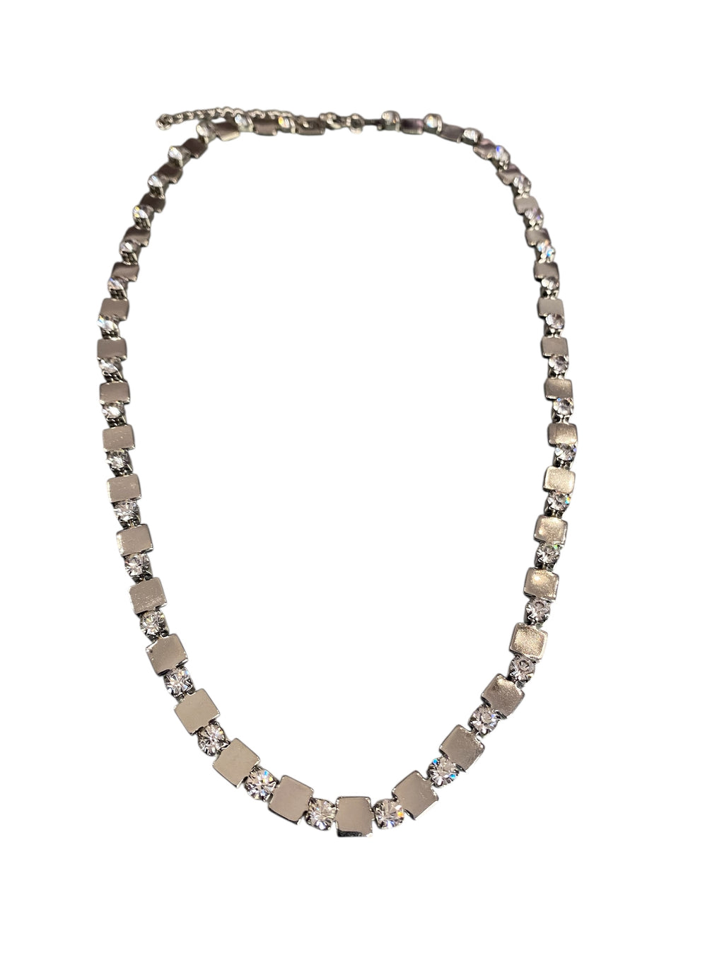 Kare parçalı zirkon taşlı kolye