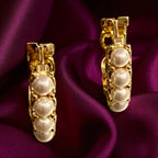 İncili midi halka küpe