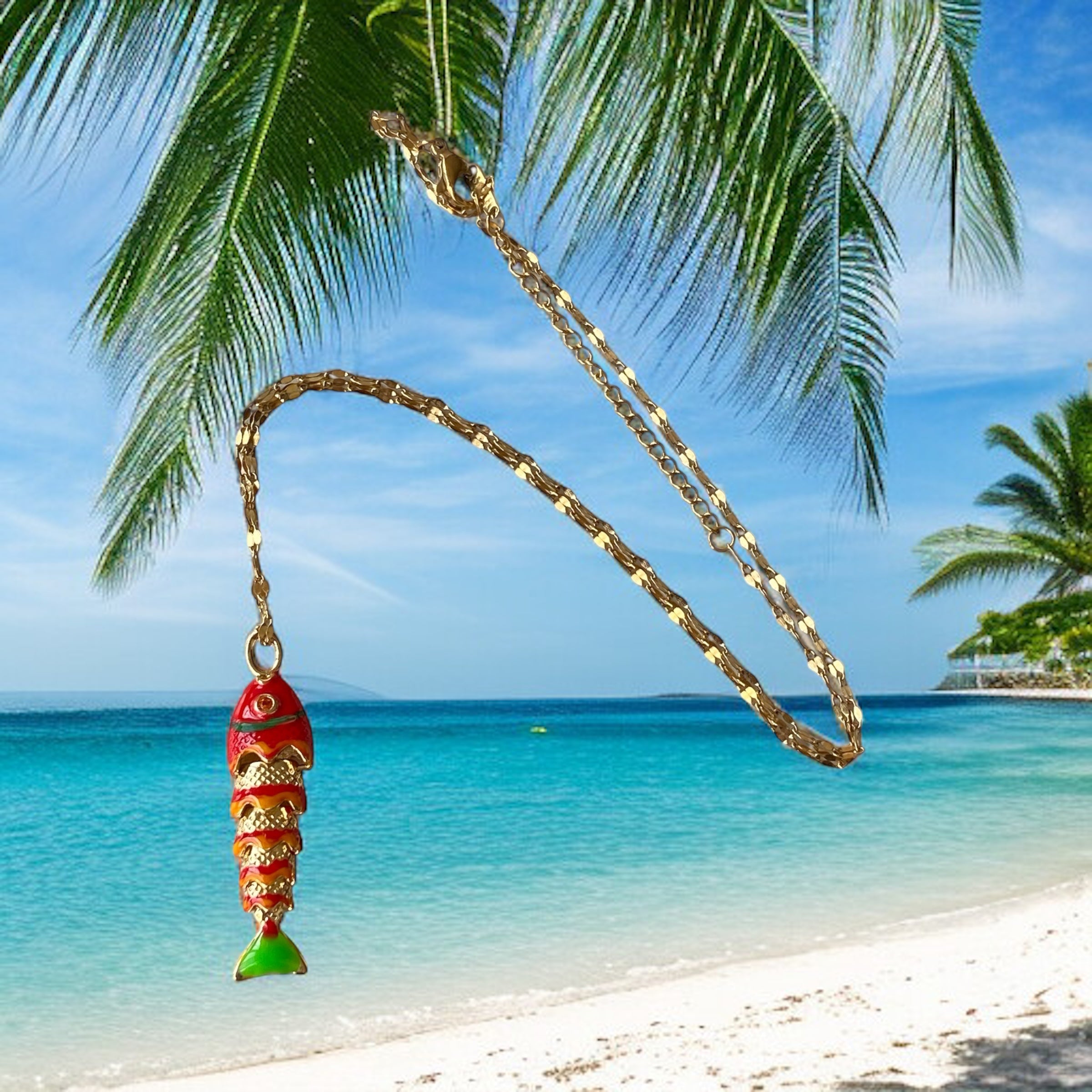 Yarışçı balık kolye