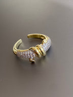 Pave düğüm yüzük