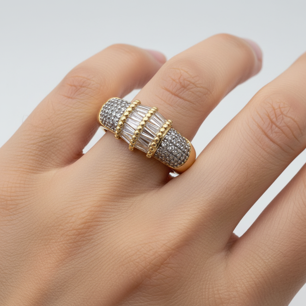 Pırlanta düğümlü yüzük