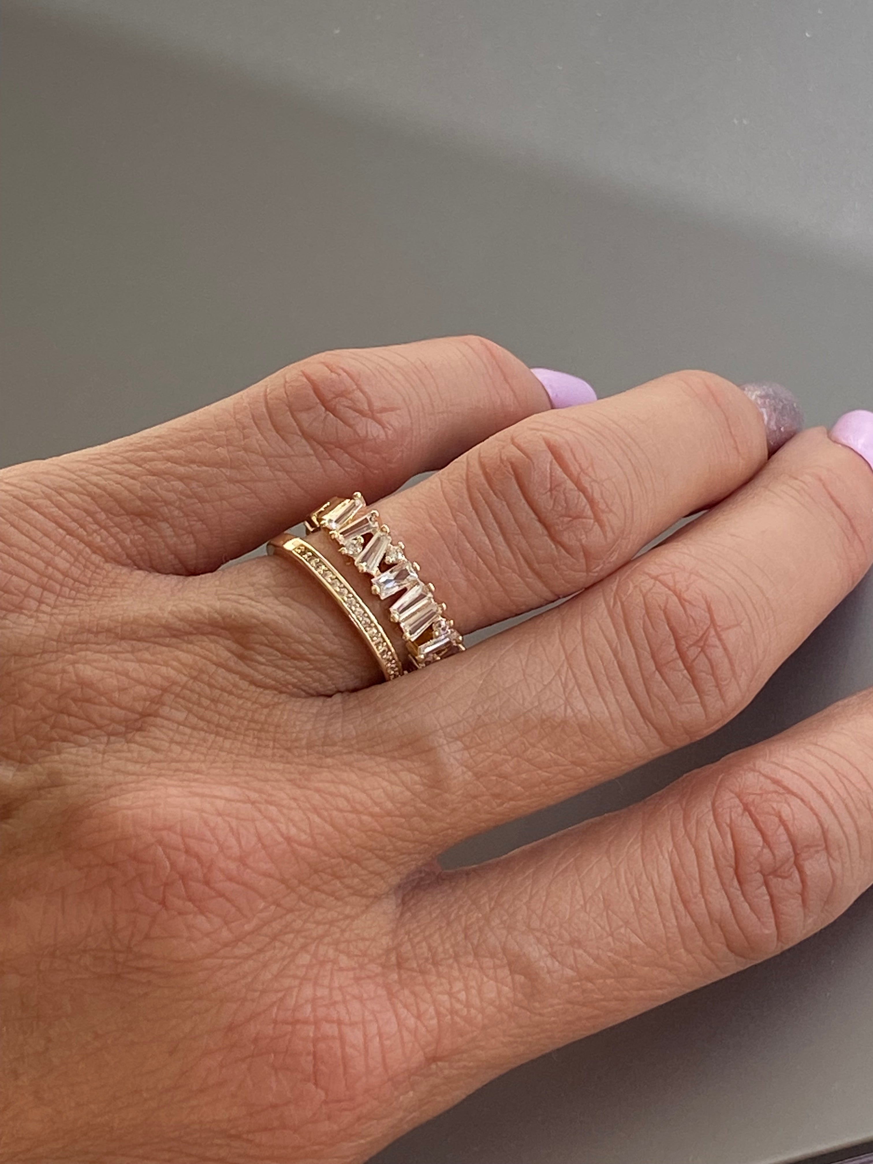 Kesme şeker yüzük