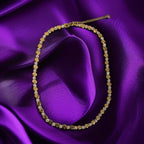 Kare parçalı zirkon taşlı kolye