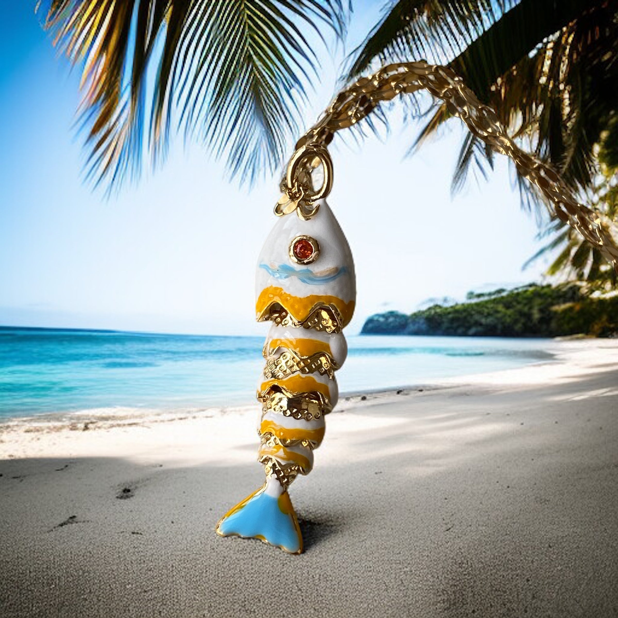 Yarışçı balık kolye