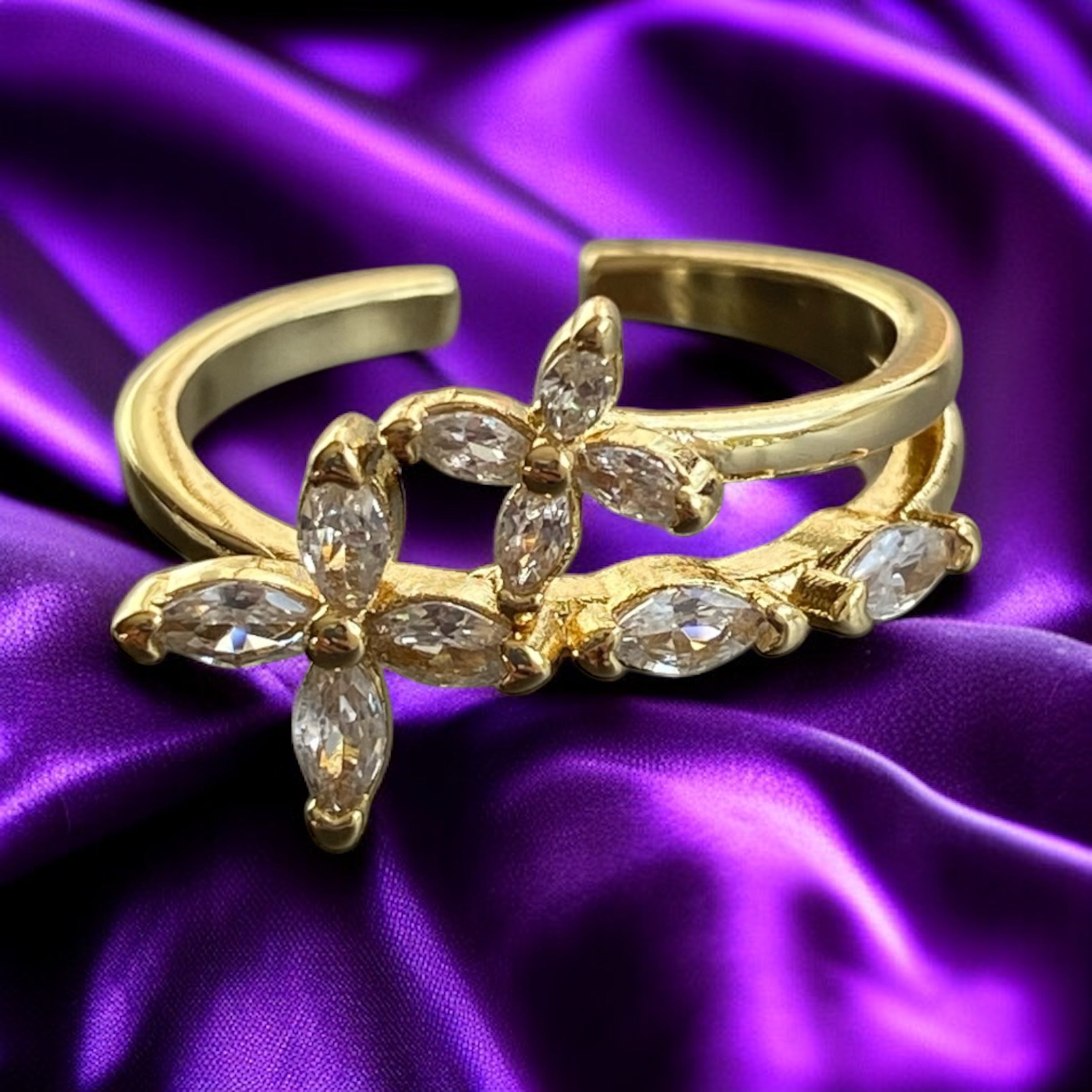 Bahar çiçekleri yüzük