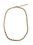 Kare parçalı zirkon taşlı kolye