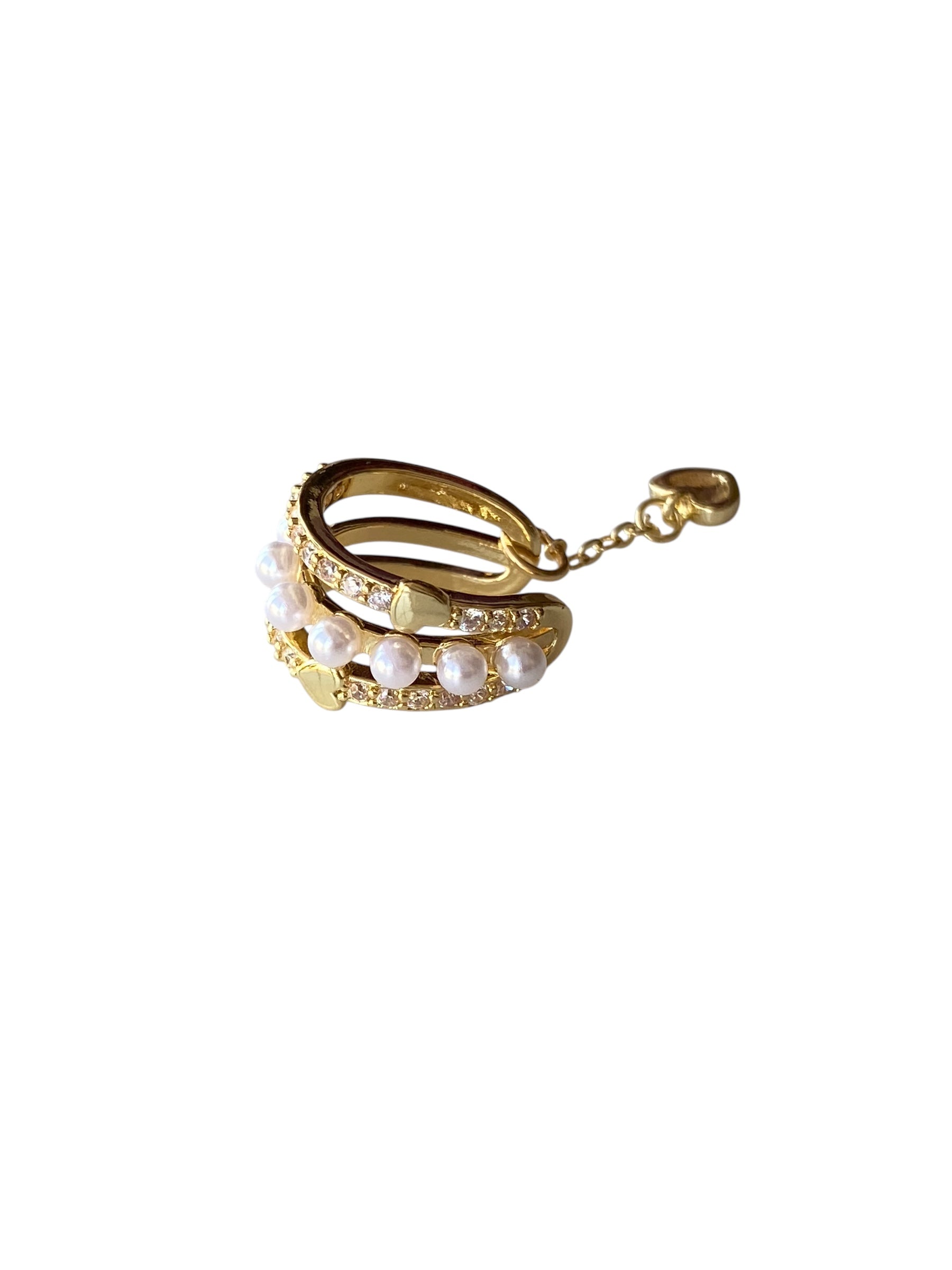 Kalpli zincirli earcuff