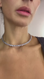 Zirkon taşlı helezon suyolu kolye