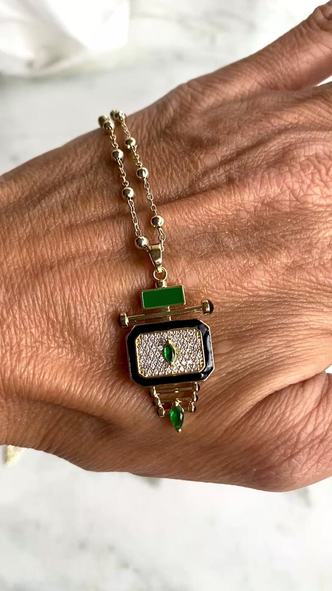 ArtDeco kolye no 001