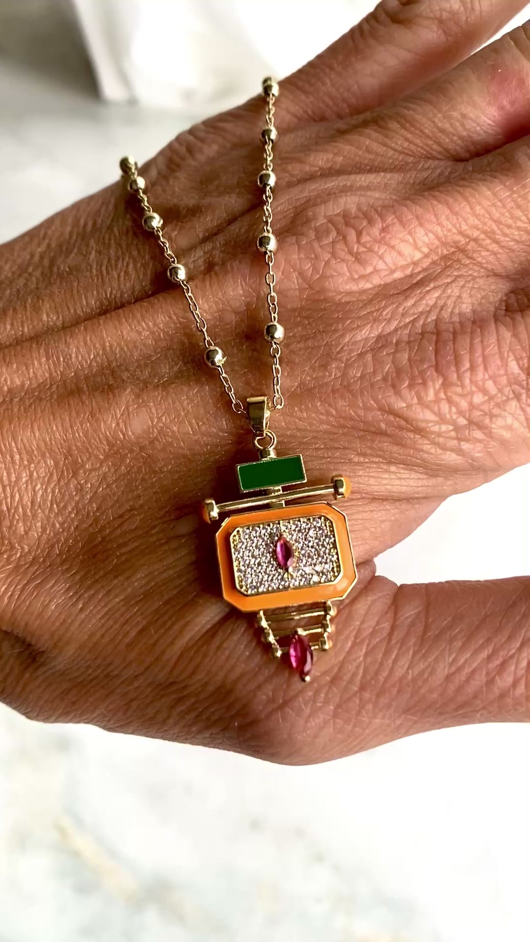 ArtDeco kolye no 001