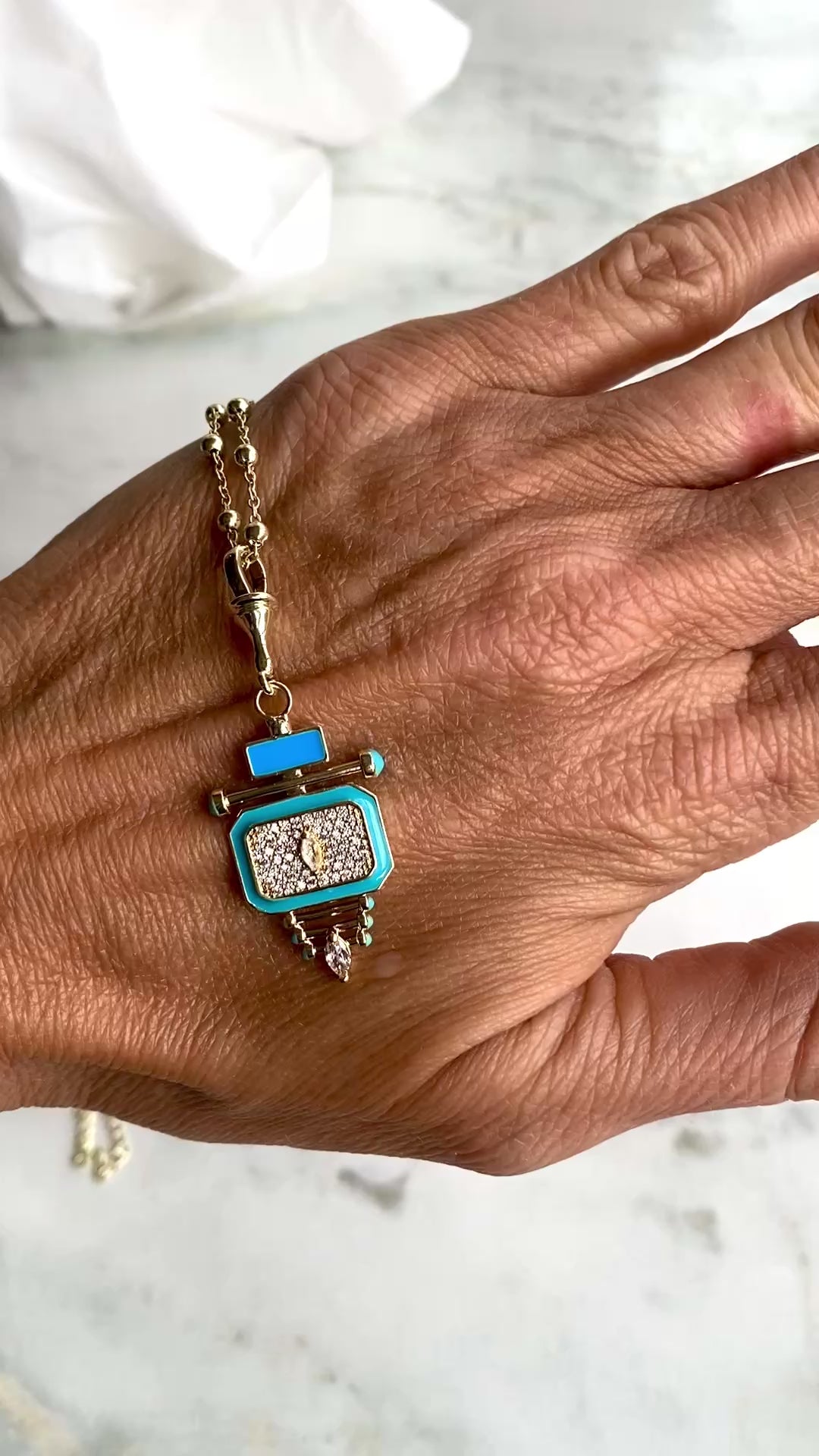 ArtDeco kolye no 001