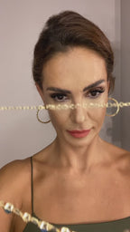 Opal taşlı renkli gerdanlık kolye